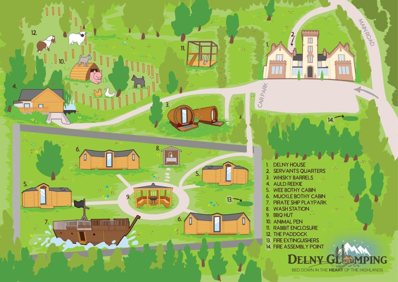 Hotel Delny Glamping And Farm Animals à Invergordon Extérieur photo
